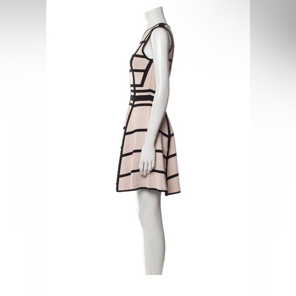 Nwt $480 Torn by Ronny kobo knit plaid dress rose and black size S - Picture 6 of 10